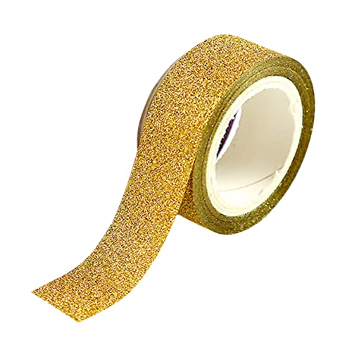 HOMSFOU Glitzer Washi Tape Klebeband Papier für DIY Bastelprojekte Dekorative Etiketten für Büro und Schule Goldenes Design Leicht und für Scrapbooking von HOMSFOU