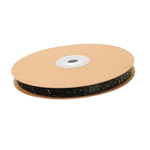 HOMSFOU Glitzernde Stoffbänder für Handwerk Dekorative Ribbons für Kleidung Diy Projekte und Hochzeitsdekoration mit Goldfäden von HOMSFOU