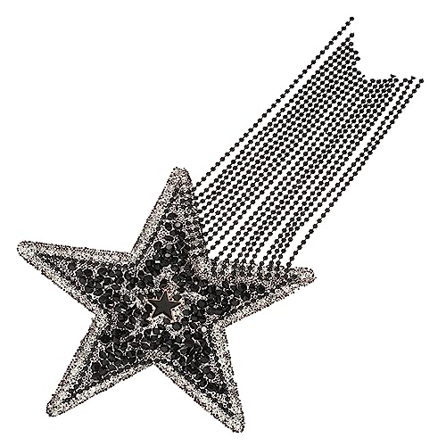 HOMSFOU Glitzernder Stern Aufbügel Patch mit Strass DIY Kleidung Applikation für Taschen Jeans Selbstklebend und Langlebig für Dekorationen mit Schwarzer Perlenkette HOMSFOU Glitzernder Stern Aufbügel Patch mit Strass DIY Kleidung Applikation für Taschen Jeans Selbstklebend und Langlebig für Dekorationen mit Schwarzer Perlenkette von HOMSFOU