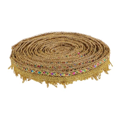 HOMSFOU Goldene Pailletten Spitzenborte Luxuriöses Besticktes Spitzenband Vielseitig für DIY Bekleidung Geschenkverpackung Bastelprojekte Hochzeitsschmuck Bouquetdekoration HOMSFOU Goldene Pailletten Spitzenborte Luxuriöses Besticktes Spitzenband Vielseitig für DIY Bekleidung Geschenkverpackung Bastelprojekte Hochzeitsschmuck Bouquetdekoration von HOMSFOU