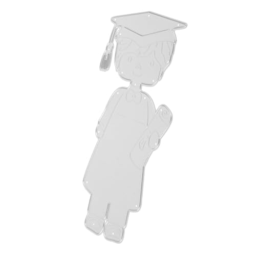 HOMSFOU Graduation Cutting Die Stanzform für Papiergestaltung für Diy Abschlusskarten und Dekorationen Robustem Kohlenstoffstahl Einfach zu Verwenden und Wiederverwendbar von HOMSFOU