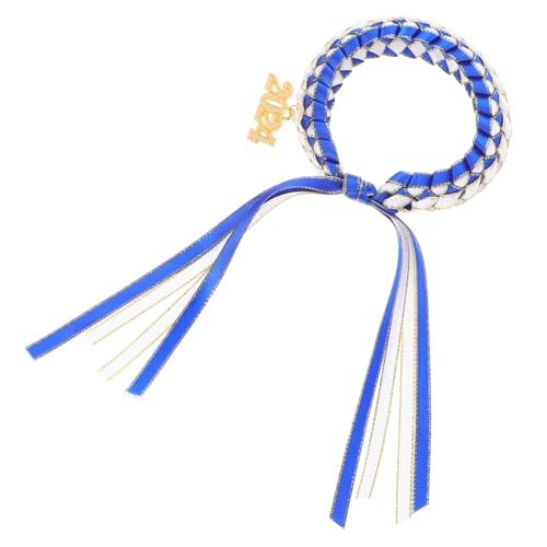 HOMSFOU Graduierungsarmband Handgefertigt Geflochtenes Damen Armband mit Schleifen Design Langlebig und Stilvoll als für Frauen zur College Graduation Weiß Blau HOMSFOU Graduierungsarmband Handgefertigt Geflochtenes Damen Armband mit Schleifen Design Langlebig und Stilvoll als für Frauen zur College Graduation Weiß Blau von HOMSFOU
