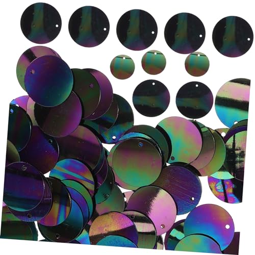 HOMSFOU Große Runde Pailletten für Diy Bastelarbeiten Bunte PVC Pailletten für Kleidung Handnähen und Dekoration für Feste und Kreative Projekte von HOMSFOU