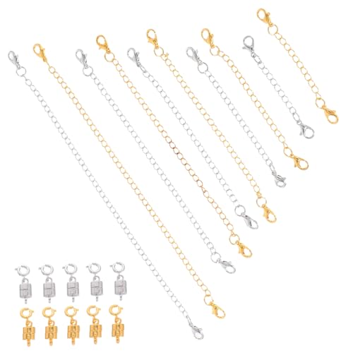 HOMSFOU Halskettenverlängerung Robuste Magnetverschlüsse Lobster Claw Kettenverlängerungen für Schmuckdesign und Diy Armbänder von HOMSFOU