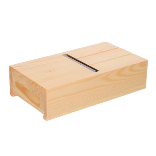 HOMSFOU Handgefertigter Seifenhobel aus Langlebigem Holz mit Einstellbarer Schnittstärke Seifenrasierer und Planer für Trimmen Glätten und Schneiden von Ätherischen Ölseifen und HOMSFOU Handgefertigter Seifenhobel aus Langlebigem Holz mit Einstellbarer Schnittstärke Seifenrasierer und Planer für Trimmen Glätten und Schneiden von Ätherischen Ölseifen und von HOMSFOU