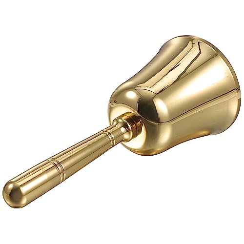 HOMSFOU Handglocke aus Messing Klassische Empfangsglocke für Restaurant Schule Hotel Laute Serviceglocke mit Ergonomischem Griff Dekoration für Zuhause und Büro HOMSFOU Handglocke aus Messing Klassische Empfangsglocke für Restaurant Schule Hotel Laute Serviceglocke mit Ergonomischem Griff Dekoration für Zuhause und Büro von HOMSFOU