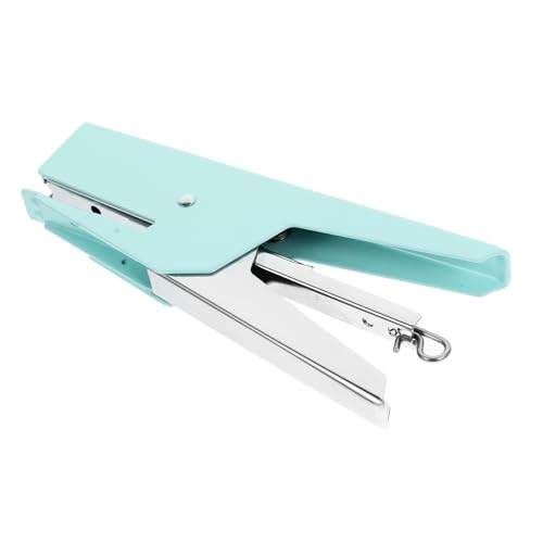 HOMSFOU Handhefter Gehaltenen Bürowefter Schreibtisch Kleiner Hefter Buchheime Hefterentferner Home Office Hefter Einfacher Hefter Manuelle Hefter Netter Hefter Kawaii Hefter Grün Metall von HOMSFOU