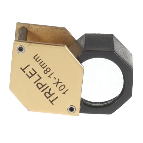 HOMSFOU Handheld Magnifier Faltbare Schmucklupe Hochauflösende Lupe für Juwelier Identifikation und Outdoor Beobachtungen Tragbar und Leicht für Reisen und Experimente von HOMSFOU