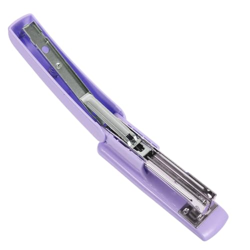 HOMSFOU Hefter Schreibtisch Klassenzimmerzubehör Bürowefter Schulbedarf Home Office Supplies Klammerentferner College -Vorräte Metall Violett von HOMSFOU