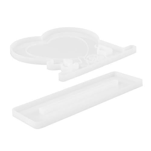 HOMSFOU Herzförmige Silikonform für Foto DIY Gießform für Kreative Bastelprojekte Flexibel und Einfach zu Reinigen für Einzigartige Fotogestaltungen von HOMSFOU