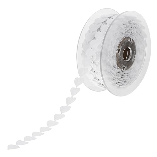 HOMSFOU Herzförmiges Dekorationsband Polyester für Diy Projekte Breit für Hochzeiten Valentinstag und Kreative Bastelarbeiten pro Packung von HOMSFOU