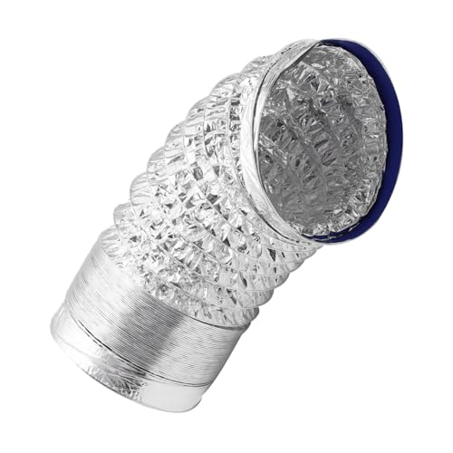 HOMSFOU Hochtemperaturbeständiger Aluminium flexrohr Durchmesser Doppellagiger Lüftungsschlauch für Abluft Flexible Lüftungskanäle Geeignet für Hvac Badezimmer Gewächshäuser Grow zelte von HOMSFOU