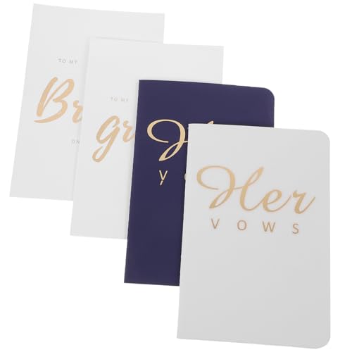 HOMSFOU Hochzeits Gelübde Buch mit Romantischen Mustern Teiliges Vows Cards Dekorative Swearing Oath Karten für Brautpaare Stilvolle Hochzeitsdeko in Weiß Geschenkset HOMSFOU Hochzeits Gelübde Buch mit Romantischen Mustern Teiliges Vows Cards Dekorative Swearing Oath Karten für Brautpaare Stilvolle Hochzeitsdeko in Weiß Geschenkset von HOMSFOU