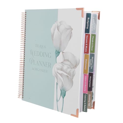 HOMSFOU Hochzeitsplaner Hochzeitsplanungsbuch Hochzeitsjournal Hochzeitsplanung Und -organisator Braut Hochzeitstagebuchplaner Für Erinnerungsbuch Zur Hochzeit Paare Verlobter Party Papier von HOMSFOU