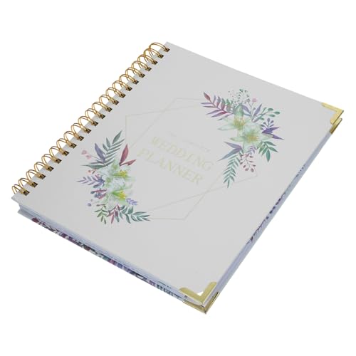 HOMSFOU Hochzeitsplaner Notizbuch für Braut Verlobungs Countdown Notizheft Erinnerungsbuch für Bride To Be Trauzeugin Weiß HOMSFOU Hochzeitsplaner Notizbuch für Braut Verlobungs Countdown Notizheft Erinnerungsbuch für Bride To Be Trauzeugin Weiß von HOMSFOU