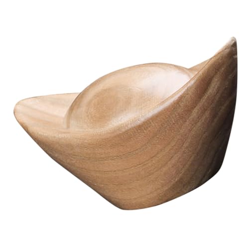 HOMSFOU Holz Geschnitzte Ingotskulptur Dekorative Holzfigur Leichte Holzornamente für Wohnzimmer Schlafzimmer und Büro Kunsthandwerk Massivem Holz Tischdekoration HOMSFOU Holz Geschnitzte Ingotskulptur Dekorative Holzfigur Leichte Holzornamente für Wohnzimmer Schlafzimmer und Büro Kunsthandwerk Massivem Holz Tischdekoration von HOMSFOU