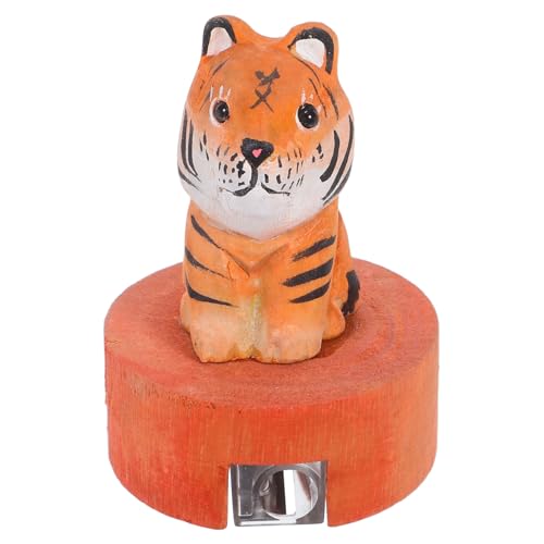 HOMSFOU Holz Handspitzer für Realistischer Tigerform Handlicher Manueller Bleistiftspitzer für Schule Zuhause und Unterwegs Charmant und Einfach zu Bedienen von HOMSFOU