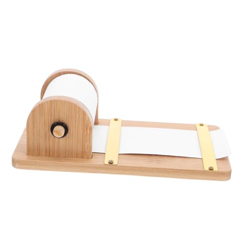 HOMSFOU Holz Notizpapier Spender Memo Pad Roll Holder mit Drehachse Multifunktionaler Schreibtisch Organizer für Büro und Zuhause Robuster Holzhalter für Notizzettel und Schreibunterlage HOMSFOU Holz Notizpapier Spender Memo Pad Roll Holder mit Drehachse Multifunktionaler Schreibtisch Organizer für Büro und Zuhause Robuster Holzhalter für Notizzettel und Schreibunterlage von HOMSFOU
