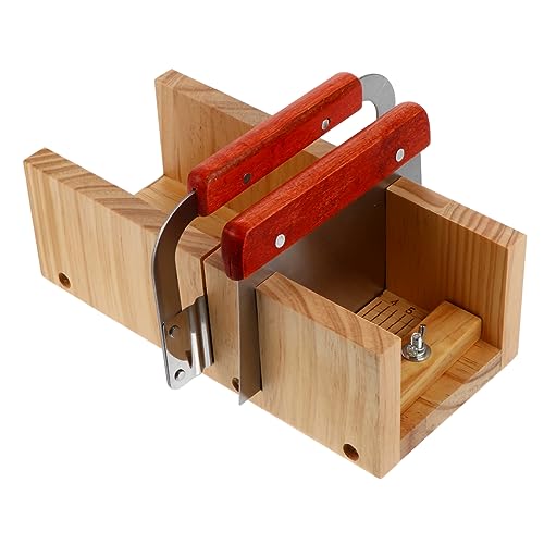 HOMSFOU Holz Seifenschneider Set Handgemachtes Werkzeug zum Schneiden von Seifen mit Einstellbarem Design für Seifenformen für Diy Seifenherstellung HOMSFOU Holz Seifenschneider Set Handgemachtes Werkzeug zum Schneiden von Seifen mit Einstellbarem Design für Seifenformen für Diy Seifenherstellung von HOMSFOU