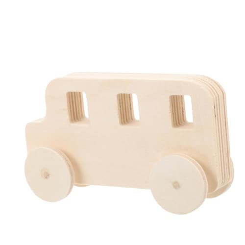 HOMSFOU Holzbus Dekoration Unlackiertes Auto DIY Graffiti Auto Bastelset für Holzhandwerk Gestalten Unfertiges für Spaß und Kreativität HOMSFOU Holzbus Dekoration Unlackiertes Auto DIY Graffiti Auto Bastelset für Holzhandwerk Gestalten Unfertiges für Spaß und Kreativität von HOMSFOU