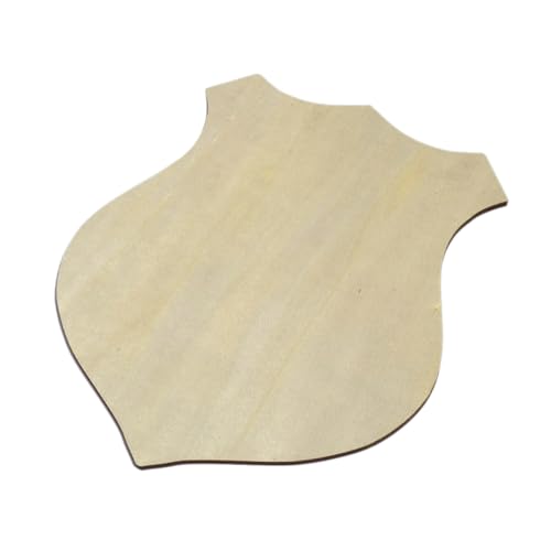 HOMSFOU Holzschnitt Unlackiertes Holzschild DIY Badge Board Große Holzscheiben Holzplatten für Kunsthandwerk und Dekoration von HOMSFOU