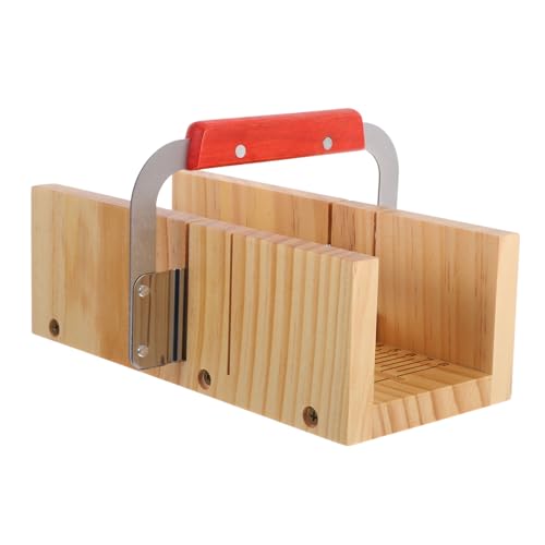 HOMSFOU Holzseifenschneider Handgefertigtes Seifenherstellungszubehör mit Ergonomischem Griff und Präzisen Schneidewinkeln für Hobbyisten und Kleine Seifenbetriebe von HOMSFOU