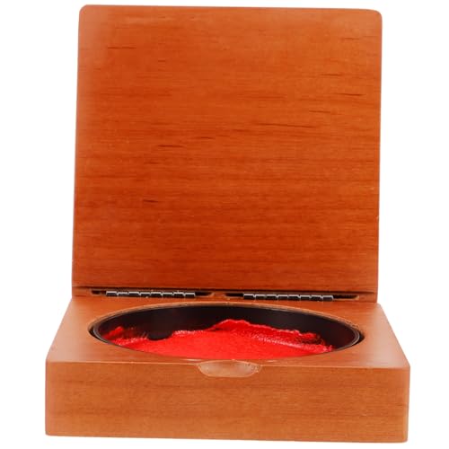HOMSFOU Holzstempel Aufbewahrungsbox Vintage Stempelkissenetui mit Reichlich Kapazität Praktische Stempel Verpackungsbox Sorgfältig Polierte Oberfläche für Büro und Bastelbedarf von HOMSFOU