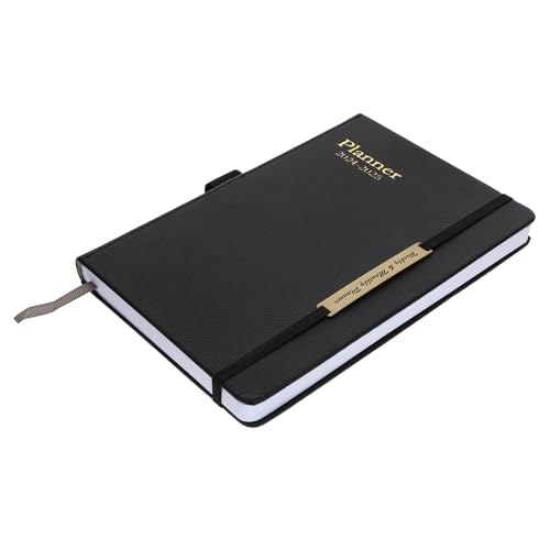 HOMSFOU Jahresplaner Notizbuch PU Notizblock für Tägliche Planung Leicht und Tragbar für Büro Zuhause und Reisen Hochwertiges Langlebiges von HOMSFOU