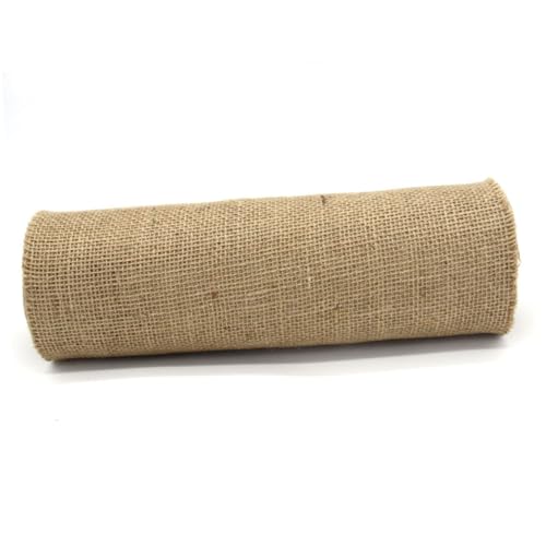 HOMSFOU Juteband Rustic Wedding Belt aus Grober Jutebahn für DIY Basteln Hochzeitsdeko Geschenkverpackung und Wohnaccessoires Naturfarben Weich und Vielseitig Einsetzbar von HOMSFOU
