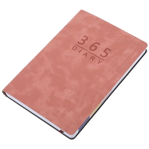 HOMSFOU Kalenderbuch Kalenderplaner Rosa Terminkalender 2024 Täglicher Planer Zeitplaner Täglicher Notizblock Notizbuch für Projektplaner tägliches Aufgabenheft Wochenplaner Papier von HOMSFOU