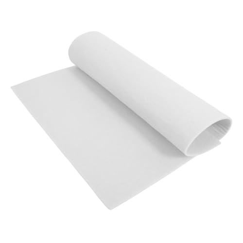 HOMSFOU Kalligraphie Wolle Filzpolster Trainingsmatte aus Papierfilz Kalligraphie-Pad chinesische kalligrafie filzmatte Tastaturmatte Tischmalfilzmatte Kalligrafie-Übungsmatte gefühlt Weiß von HOMSFOU