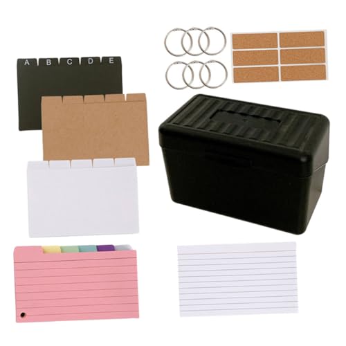 HOMSFOU Karteikarten Organizer Quittungshalter Organizer Transparentes Datenspeicherpaket Karteikartenetui Linien Karteikarte Mit Etui Karteikartenhalter Farbige Notizkarten HOMSFOU Karteikarten Organizer Quittungshalter Organizer Transparentes Datenspeicherpaket Karteikartenetui Linien Karteikarte Mit Etui Karteikartenhalter Farbige Notizkarten von HOMSFOU