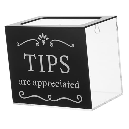 HOMSFOU Kasten Vorschlagsbox Tombola-Preise goldenes Schreibtischzubehör Tombola-Losboxen mit Schlitz Stiftbecherhalter für den Schreibtisch Schließfach Dropbox Acryl Black HOMSFOU Kasten Vorschlagsbox Tombola-Preise goldenes Schreibtischzubehör Tombola-Losboxen mit Schlitz Stiftbecherhalter für den Schreibtisch Schließfach Dropbox Acryl Black von HOMSFOU