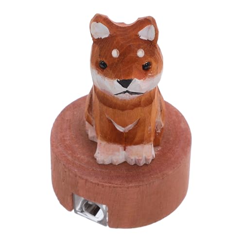 HOMSFOU Kawaii Shiba Inu Holz Anspitzer Handheld Bleistiftspitzer Cartoon Design Für Schule Klassenzimmer Mobiler Schulbedarf von HOMSFOU