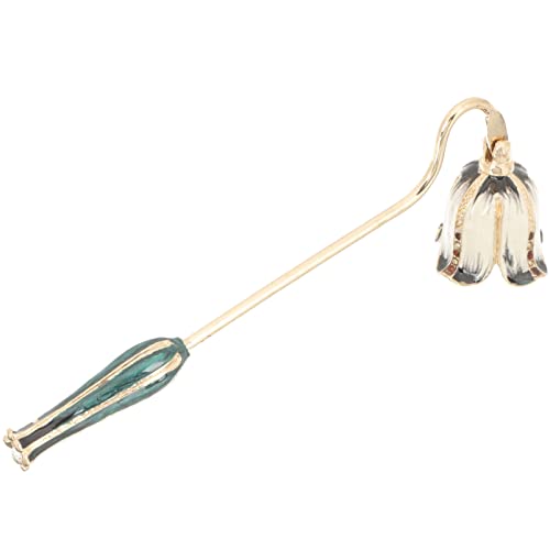HOMSFOU Kerzenlöscher, Kerzenlöscher, bemalter Kerzenlöscher, Vintage-Stil, Strass, Wicca, heidnisch, spirituell, religiöses Kerzenwerkzeug zum sicheren Aussetzen von Kerzendocht HOMSFOU Kerzenlöscher, Kerzenlöscher, bemalter Kerzenlöscher, Vintage-Stil, Strass, Wicca, heidnisch, spirituell, religiöses Kerzenwerkzeug zum sicheren Aussetzen von Kerzendocht von HOMSFOU