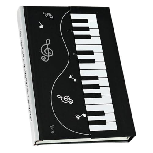 HOMSFOU Klaviernotizbuch Zeitschriften Zum Schreiben Magnetverschluss Journal Hardcover-notizbuch Notizbuch Mit Magnetverschluss Notizentagebuch Beschichtetes Papier Black von HOMSFOU