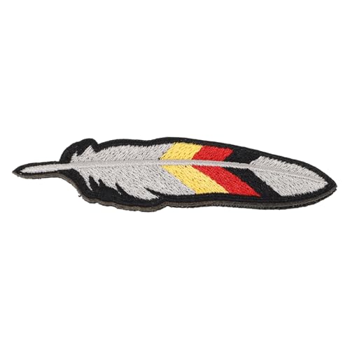 HOMSFOU Kleideraufnäher Deutschland Flagge Kompakter Haken und Schlaufenpatch Multifunktionaler für Kleidung Rucksäcke und Accessoires Langlebig von HOMSFOU