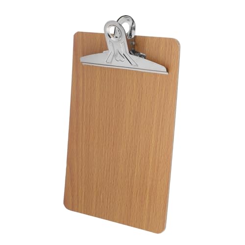 HOMSFOU Klemmbrett Clipboard mit Starkem Halt für Büroarbeiten Rustikales Design Doppelseitige Oberflächen Langlebig und Bruchsicher von HOMSFOU