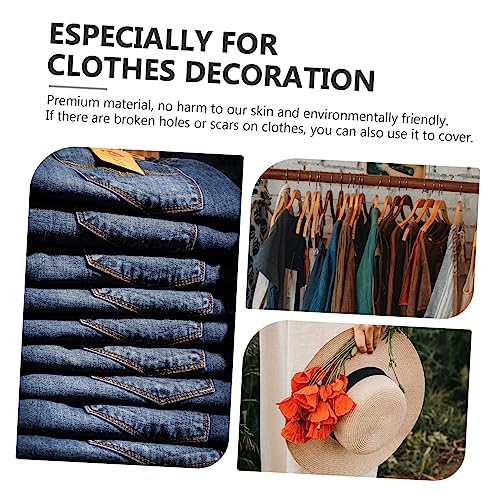 HOMSFOU Kreativer DIY Textilaufkleber Aufnäher für Kleidung und Taschen Modischer Selbstklebender Flicken zum Aufnähen Langlebiger Premium Patch zum Reparieren und Verzieren von HOMSFOU Kreativer DIY Textilaufkleber Aufnäher für Kleidung und Taschen Modischer Selbstklebender Flicken zum Aufnähen Langlebiger Premium Patch zum Reparieren und Verzieren von von HOMSFOU