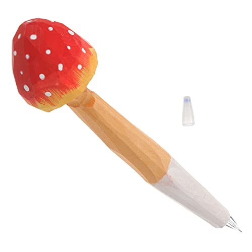 HOMSFOU Kreativer Holz Kugelschreiber Pilzform Lustiger Ballpoint Pen Handgeschnitzt Robust und Tragbar für Schule Büro für Schüler und Lehrer HOMSFOU Kreativer Holz Kugelschreiber Pilzform Lustiger Ballpoint Pen Handgeschnitzt Robust und Tragbar für Schule Büro für Schüler und Lehrer von HOMSFOU