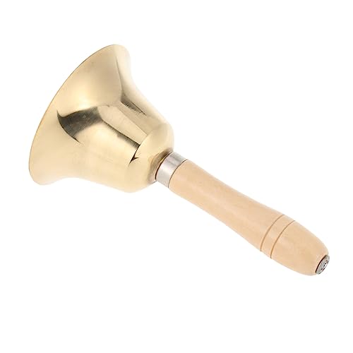 HOMSFOU Kupfer Handglocke mit Holzgriff Durchmesser Leichte Tischklingel für Schule Hotel Bar und Weihnachtsfeier Ergonomisch Langlebig Glänzend Poliert für Party und Service HOMSFOU Kupfer Handglocke mit Holzgriff Durchmesser Leichte Tischklingel für Schule Hotel Bar und Weihnachtsfeier Ergonomisch Langlebig Glänzend Poliert für Party und Service von HOMSFOU