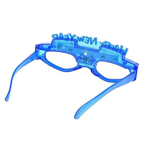 HOMSFOU Led-leuchtbrille Led-brille Für Erwachsene Neujahr 2022 Zubehör Blinkende Brillenparty Leuchten in Der Dunklen Sternbrille 2022 Brille Silvester Karneval Perlen Kind Gläser Armband von HOMSFOU