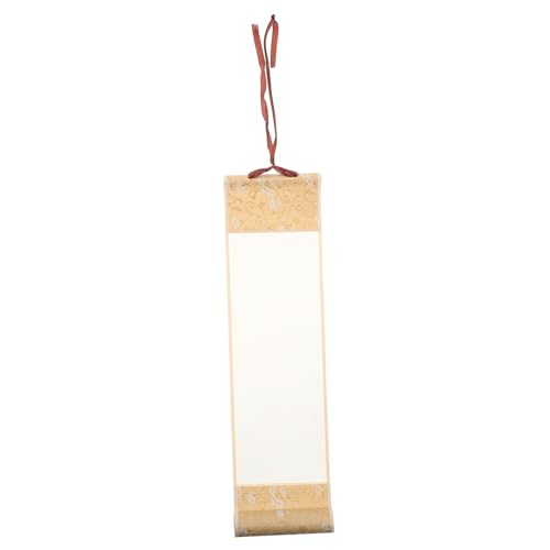 HOMSFOU Leere Kleine Schriftrolle Orientalisch Einladung Mini Scrollpapier Wand Leere Kalligraphierolle Seide Scrollen Sie Zum Malen Hochzeit Dekoration Bunt Tinte Büro Reis Papier von HOMSFOU