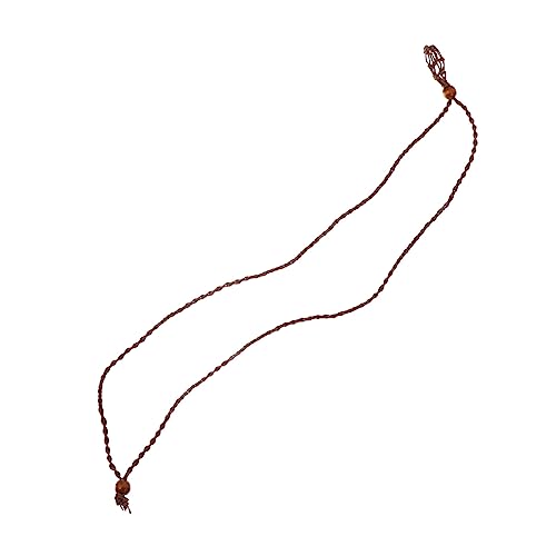 HOMSFOU Leerer Steinhalter Halskette Verstellbare Kordel für und Perlen Handgefertigtes Geflochtenes Design für Schmuck und Anhänger für Kreationen von HOMSFOU