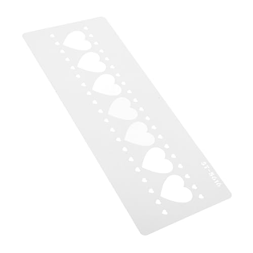 HOMSFOU Liebe Druckvorlage zarte Hohlschablone Handbemalungsvorlage DIY-Vorlage Malschablonenvorlage DIY-Zeitungsvorlage Schablone zeichnen Bastelschablone malen das Haustier Weiß von HOMSFOU