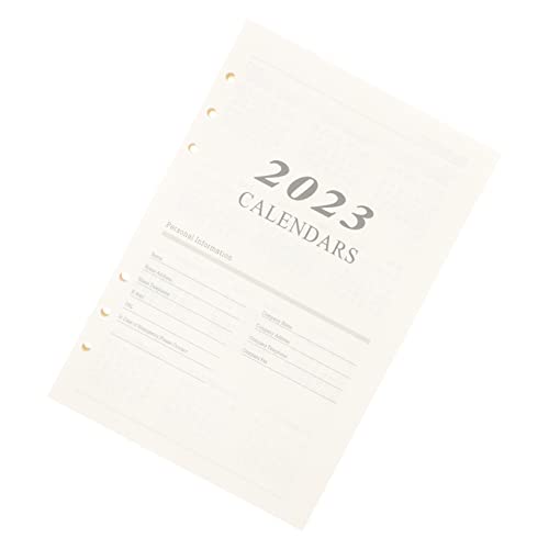 HOMSFOU Liniert Nachfüllpapier für Lehrerplaner Flexibles Glattes Lochpapier für Notizen und Journaling für Schüler und Büro Schnellhefter Kompatibel von HOMSFOU