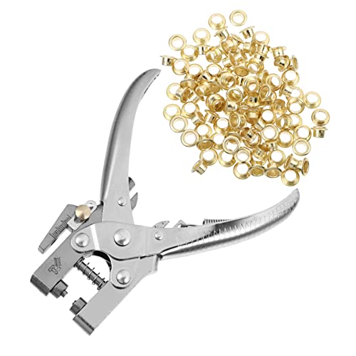 HOMSFOU Lochstanzer Set Metall für Leder und Multifunktionales Lochwerkzeug mit Ergonomischem Design für DIY Projekte und Bastelarbeiten Einhandbedienung für Präzise von HOMSFOU
