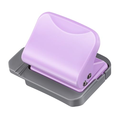 HOMSFOU Loseblattbuch Grommet Locher aus Papier Handlocher binden Bindemittel Papierlocher zum Basteln loser Blattpunsch Tragbarer Lochstempel Kreislocher Plastik Violett von HOMSFOU
