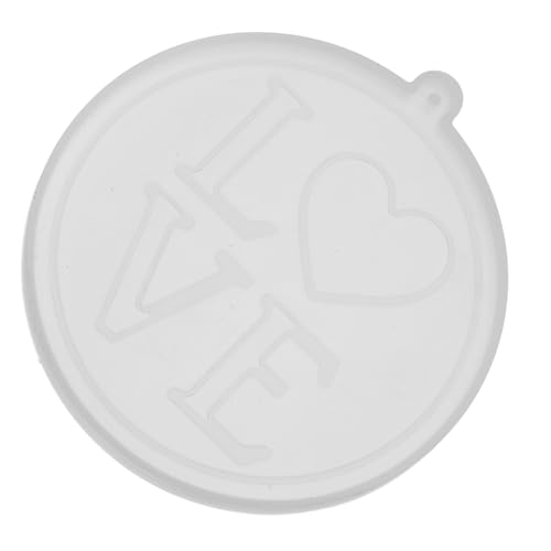 HOMSFOU Love Herzform Silikonform für DIY Schlüsselanhänger Epoxidharz Gießform Anhängerformen Bastelideen für Einzigartigen Schmuck und von HOMSFOU
