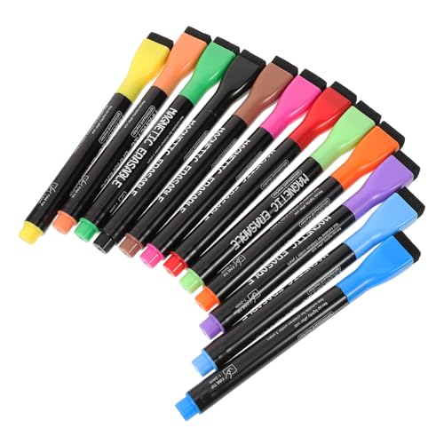 HOMSFOU Magnetische Whiteboard Marker Teilige Abwischbare Stifte mit Feiner Spitze für Schule und Büro Wasserbasierte Wiederverwendbare Zeichentinte für Kreative Projekte und Lernzwecke von HOMSFOU